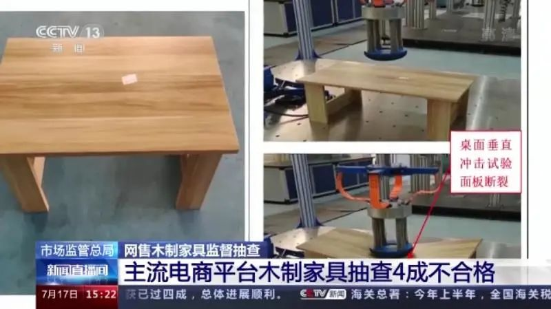 【木材資訊】央視曝光！網售木制家具4成不合格！